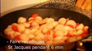 Gratin de noix de St Jacques et Crevettes  Rapide facile et délicieux [upl. by Eniamej]