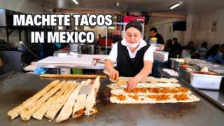 How Mexico Citys FAMOUS quotMachete Tacosquot are Made MUST TRY in Mexico City [upl. by Bathsheeb]