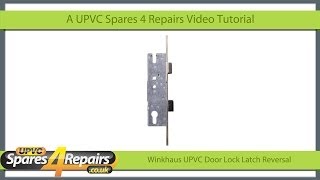 Winkhaus Door Lock Case Latch Reversal [upl. by Anaicul557]