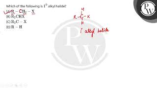 Which of the following is \\ 10 \\ alkyl halide [upl. by Timofei]