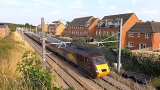 DATS TEST TRAIN Class 91117 4330143303 Loughborough to Leicester 1Q91 Passing Desborough [upl. by Angelo]