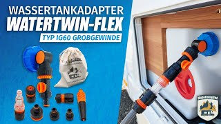 Wassertankadapter für Grobgewinde  AnschlussSet  MaJoCompTec® WATERTWINFLEX [upl. by Ahseik]