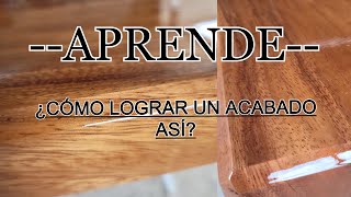 TUTORIAL   Aprende a barnizar Acabado super brillante [upl. by Asiralc312]