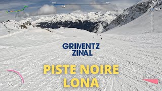 GRIMENTZ  PISTE NOIRE LONA  GOPRO 4K [upl. by Adnarrim161]