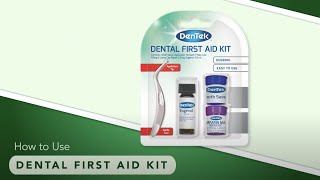 How to use Dentek First Aid Emergency Tooth Repair Kit [upl. by Fenwick512]