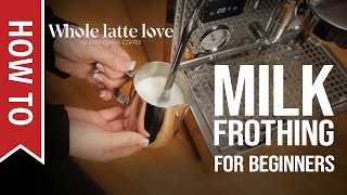 How To Milk Frothing for Beginners 5 Tips [upl. by Annahoj273]