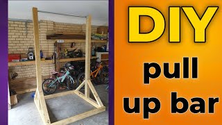 diy pull up bar chin up bar a detailed how to build you own homemade pull up bar out of wood [upl. by Whang]