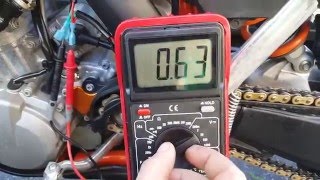 2016 KTM 500 exc six days TPS adjustment [upl. by Mcintosh]