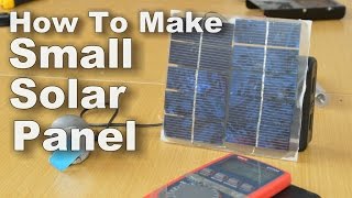 How To Make Small Solar Panel [upl. by Suivatal]