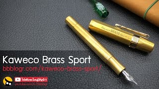 Review Kaweco Brass Sport Fountain Pen by bbblogrcom [upl. by Ruberta455]