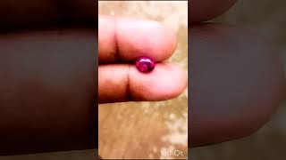 Natural Rhodolite Garnet  ස්වාභාවික මල් රබහ [upl. by Tillford]