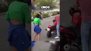 Su vestido se QUEDÓ atrapado en la MOTO y 😱🙌 [upl. by Keelby]