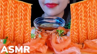 연어 국수 먹방 ASMR 🐟🍜 Salmon noodles mukbang 쫀득쫀득 연어국수 ASMR 연어 회먹방 Satisfying eating sound salmon 연어 ASMR [upl. by Jem134]