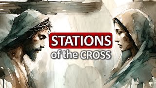 CATHOLIC STATIONS of the Cross  HOLY WEEK Marys Way of the Cross  Lenten Catholic Prayers Today [upl. by Zabrine]