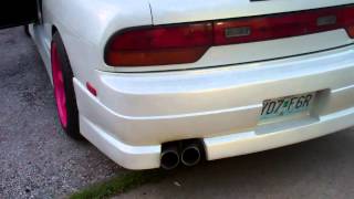 Tonyas 240sx LS1 Swap Heads and Cam MS3 and T56 Exhaust Finished Dual 3quot Stainless [upl. by Starlene244]