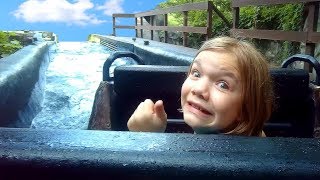 LOG RIDE OVER THE FALLS Daredevil Falls Dollywood POV Ride [upl. by Sabelle367]