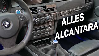 Innenraum in ALCANTARA folieren  Interieur BMW E46 E90 E92 Dekorleisten  Zierleisten folieren [upl. by Anglim280]