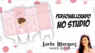 Como fazer Caixa Milk personalizada Studio Silhouette [upl. by Kelton]