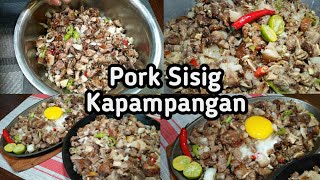 SIKRETO NG MASARAP NA PORK SISIG  PORK SISIG KAPAMPANGAN [upl. by Perdita]