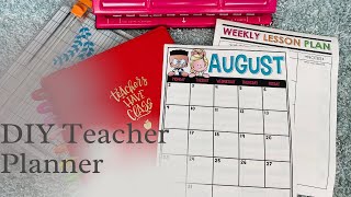 My DIY 20212022 Teacher Planner using TPT products and the Happy Planner disc bound system [upl. by Clementine]