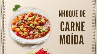 NHOQUE DE CARNE MOÍDA  Receita Passo a Passo [upl. by Ahsac449]