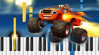 Blaze and the Monster Machines  Theme Song  Piano Tutorial  Piano Cover [upl. by Aeret]