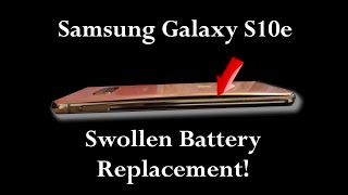 Samsung Galaxy S10e Swollen Battery Replacement [upl. by Feune99]