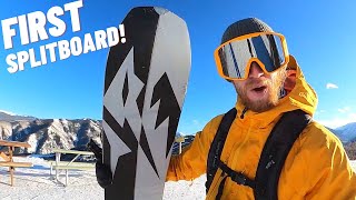 First Day on My New Splitboard  Jones Solution Splitboard [upl. by Alphard344]