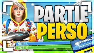 LIVE FORTNITE PARTIE PERSONNALISÉE FR PARTIE PERSO GAME ABOS EN LIVE [upl. by Crispa]