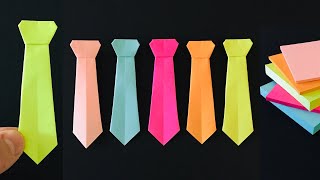 Origami Easy  Tie  Post it note • Sticky note origami  Paper DIY Crafts  Fathers Day Origami [upl. by Price]