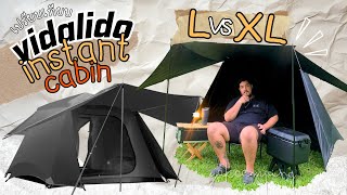 เปรียบเทียบเต็นท์ vidalido instant cabin 2 ไซส์  YAKCAMPING [upl. by Nadab]