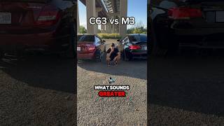 C63 vs M3 EXHAUST BATTLE [upl. by Pooh169]