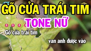 Karaoke Gõ Cửa Trái Tim Tone Nữ  Am  Nhạc Sống Rumba Mới 2024  Karaoke Bách Hóa [upl. by Yenhpad]