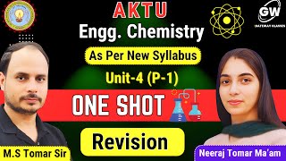 UNIT4 ONE SHOT Revision PART1 I EnggChemistry I by Neeraj Tomer Maam [upl. by Lamek]