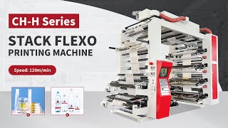 8 color stack flexo printing machine [upl. by Loux]