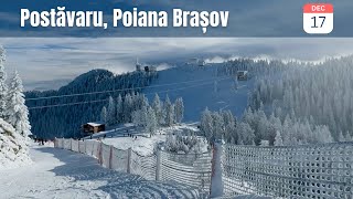 Ski Poiana Brasov  17 Dec 2023  Coborare Drumul Rosu  Doamnei  Telescaun Ruia [upl. by Atinoj]