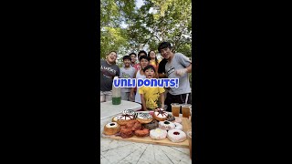 FLIP THE BOTTLE CHALLENGE WITH UNLI DONUTS JUST LAFAM [upl. by Odraboel]