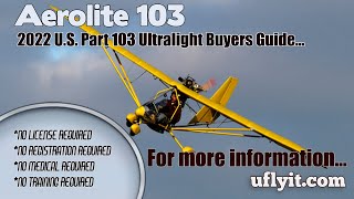 Aerolite 103 Part 103 Legal Ultralight Aircraft 2022 Ultralight Aircraft Buyers Guide [upl. by Otrevlig206]