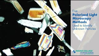 5 Polarized Light Microscopy Methods Used to Identify Unknown Particles [upl. by Elagibba]