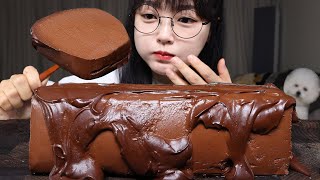 너무 달다😵초코푸딩 먹방🍫CHOCOLATE PUDDING MUKBANG ASMR [upl. by Ardnovahs269]