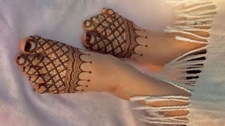 पैर मेहंदी डिजाइन easy mehndi design trending pair mehndi  unique pair mehndishorts trending [upl. by Sarah]