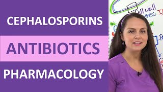 Cephalosporins Antibiotics Nursing Mechanism of Action Pharmacology Mnemonic Generations NCLEX [upl. by Heise]