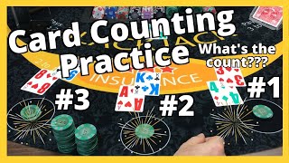 Blackjack CARD COUNTING Practice  Three Hand Special  Part 1 [upl. by Htenek]