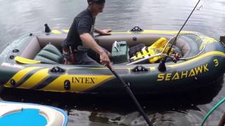 Intex Seahawk 3Person Inflatable Boat [upl. by Yejus118]