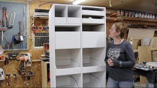 Building a Freestanding Pantry with Pull Out Drawers [upl. by Rehpotsrhc]