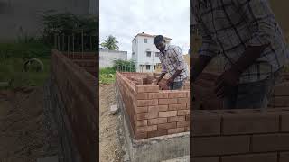 red bricks 🧱🧱🧱🧱 interlocking 🧩🧩🧩🧩 bricks constructions hindupur [upl. by Rawdon760]