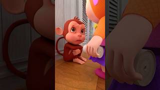 Little Monkey  Monkey Song  Rosoo Family kidssong nurseryrhymes shorts [upl. by Aicilanna572]