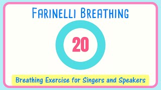 Farinelli Breathing Exercise for Singers  20 Second  Breath Management [upl. by Emile411]