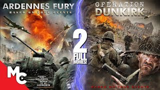 Ardennes Fury  Operation Dunkirk  2 Full Movies  Action War WW2  Double Feature [upl. by Leunas]