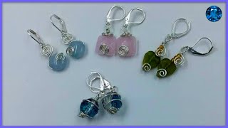 Simple Wire Spiral Earring Tutorial [upl. by Simone]